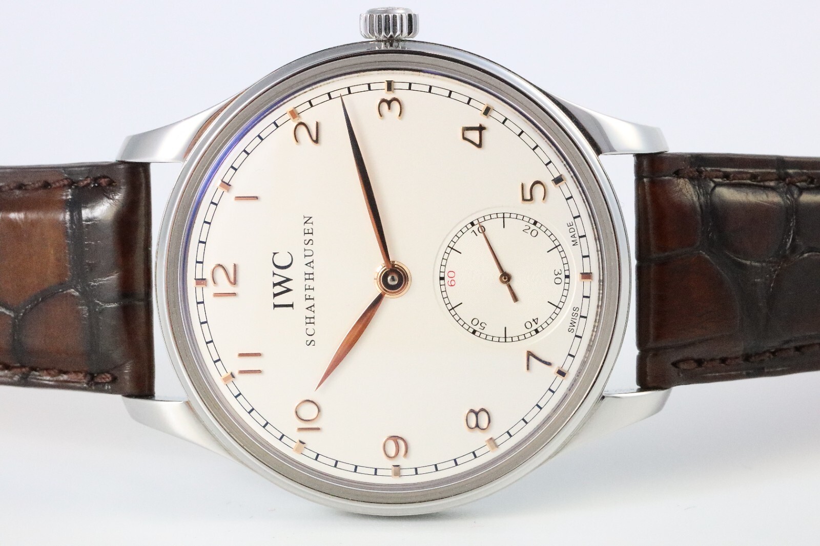 Bild 2 - IWC Portuguese Hand-Wound Handaufzug Edelstahl 44mm 545408 Dif22519 AVS18049 X