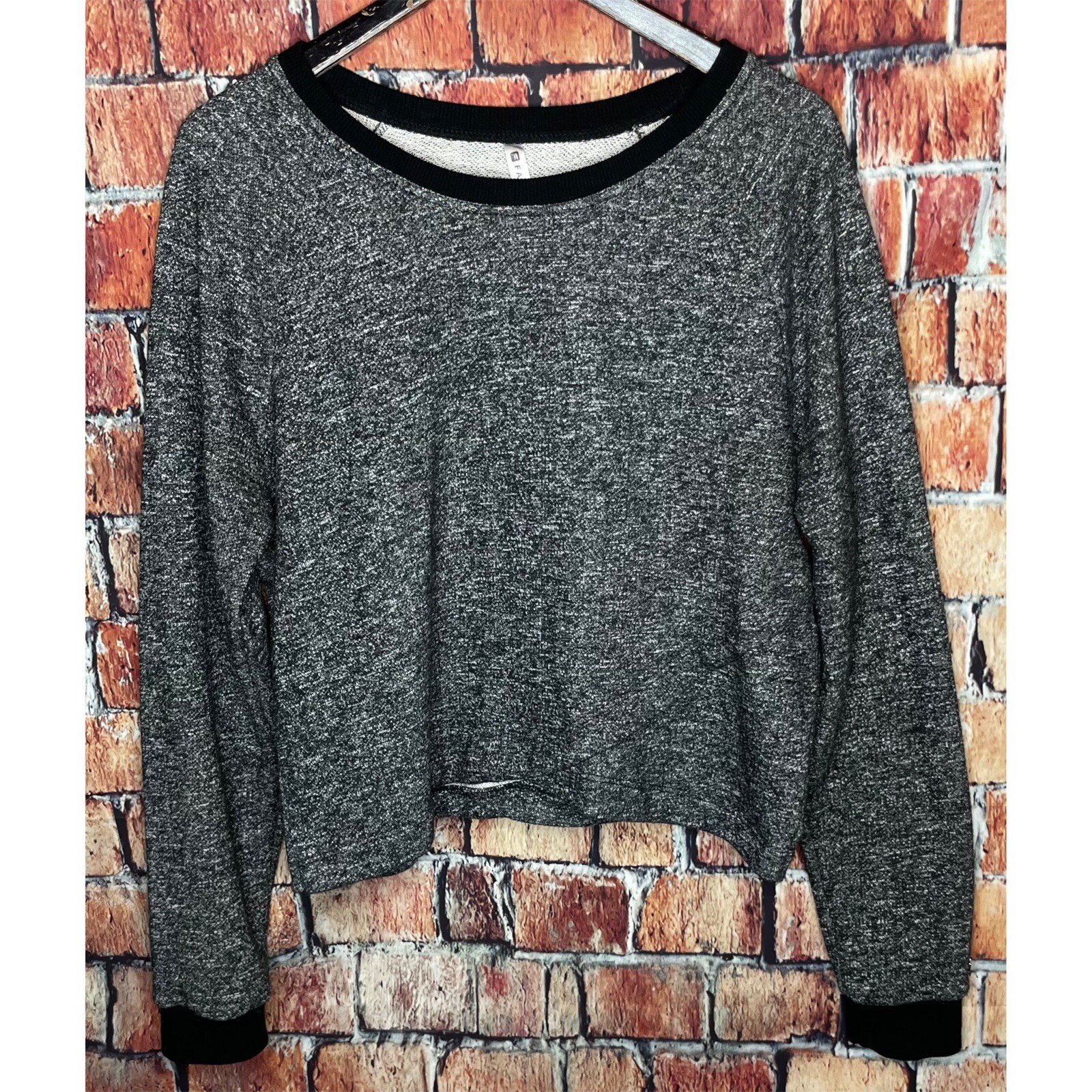 Fabletics Keeva Pullover Speckled Crisscross Fren… - image 2