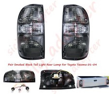 Black Smoked Pair Tail Light Rear Lamp For Toyota Tacoma 01-04 Pickup W Bulb Us Black Smoked Pair Tail Light Rear Lamp For Toyota Tacoma 01-04 Pickup W Bulb Us