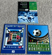 Set of 3 France '98 World Cup Postcards incl' St Etienne & Montpellier