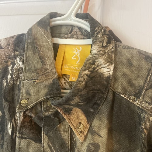 3 Men's Med Camouflage Long Sleeve Buttoned Hunting Shirts - Picture 2 of 15