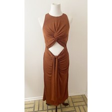 NWT Misha Thalia Dress Terracotta Cocktail Size US 10