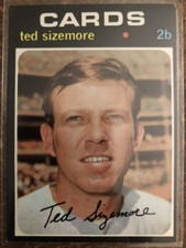 1971 TOPPS TED SIZEMORE CARD