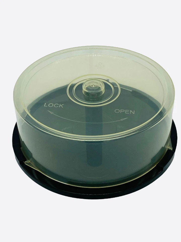 50 x  25 CD DVD Cake Box - Clear Plastic Tubs (Holds 25 discs) pack of 50 Boxes - Image 3 of 4