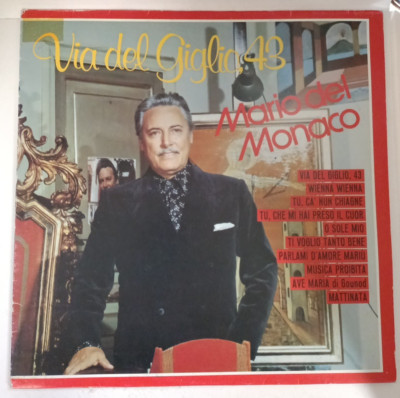 MARIO DEL MONACO - Via del giglio 43 LP 33 Runden Best of