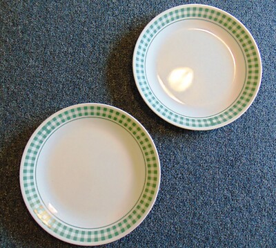 Corelle Dinner Plates 10.25'' GINGHAM HUNTER GREEN 2-Piece Set