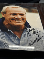 Arnold Palmer Signed Inscribed 8x10 Photo Beckett