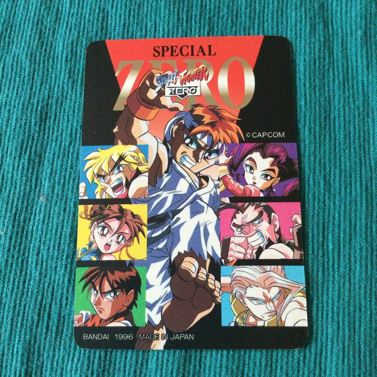 LP】1996 Street Fighter Zero 2 Special Carddass Bandai Card Ending
