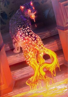 Displate Limited Edition Lava Leopard xxx/1000 - 45x32cm - Glows in the Dark