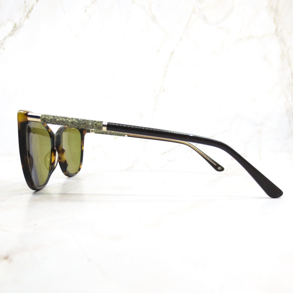 BULOVA Shantou Tortoise Sunglasses Women Cat Eye Crystal  display picture 3
