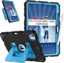 Case for iPad Pro 11-inch M5 2025 / M4 2024 Fully-Body Rugged Kickstand Cover