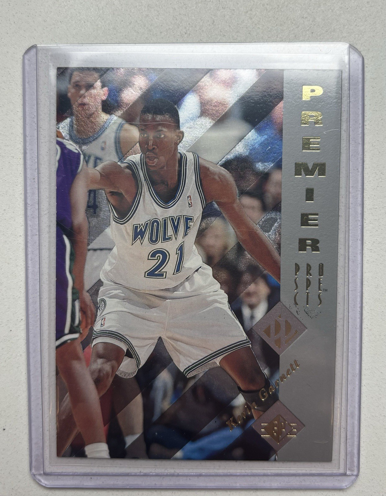 1995-96 SP - Premier Prospects Kevin Garnett #159 (RC)