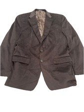 Chaps Ralph Lauren Brown Sport Coat Velvet Jacket Blazer 42L