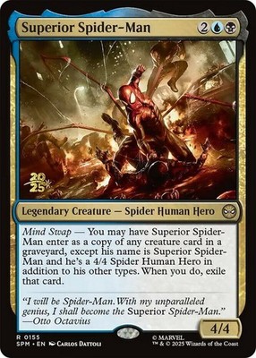 1x Superior Spider-Man - Foil - Prerelease Promo MTG - Marvel's Spider-Man - Lig