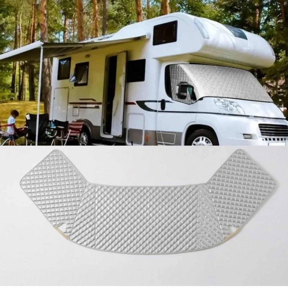 Windshield Covers For Rvs RV Windshield Cover Quilted Motorhome Windshield Cover Heat Barrier for ...