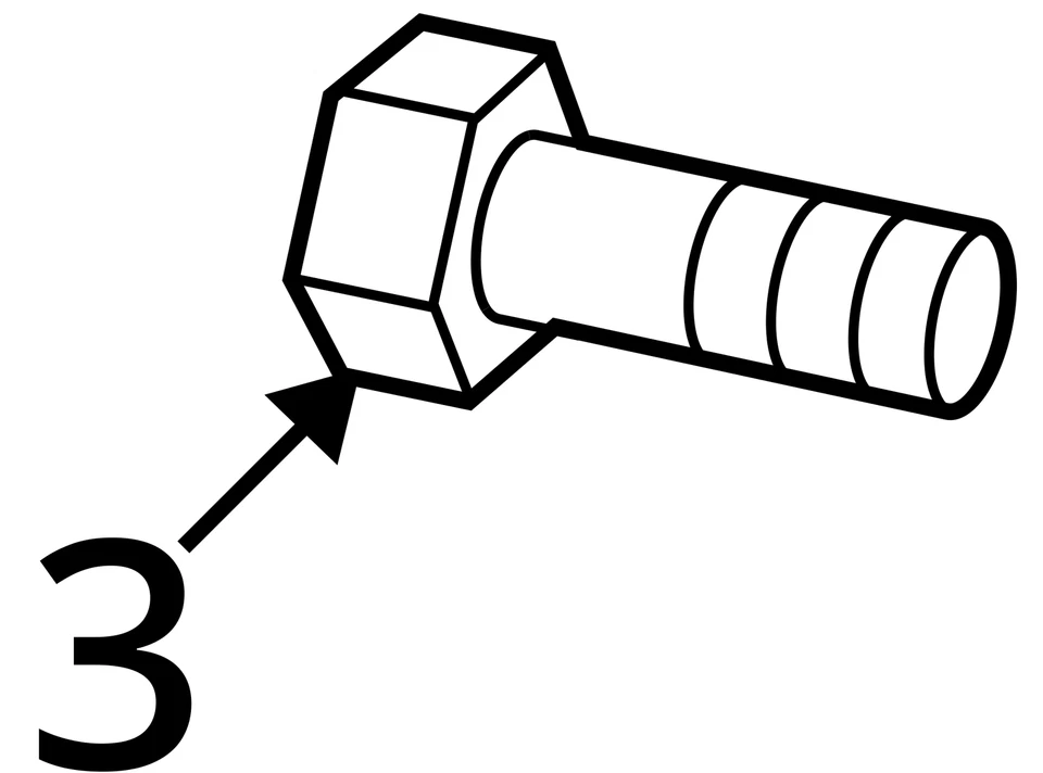 CHRYSLER CABEZA HEXAGONAL PERNO Y ARANDELA 6101557 NUEVO OEM 6101557 Foto 3 de 3