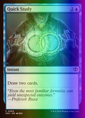 MTG Magic the Gathering Quick Study (65/444) Secrets of Strixhaven NM FOIL