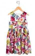 Dolce & Gabbana Girls' Floral A-line Dress