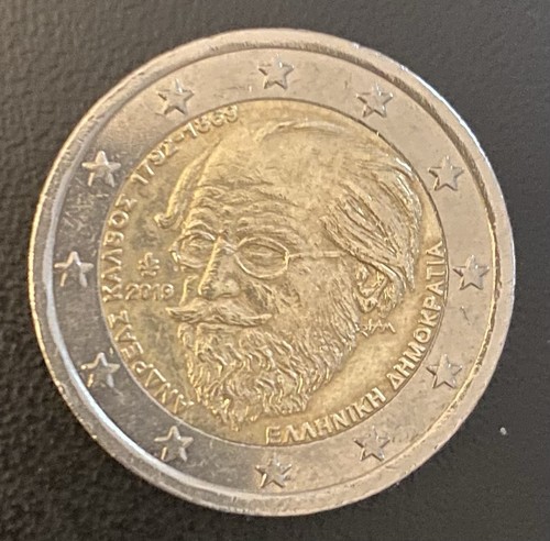 Griechenland 2 Euro Gedenkmünze 2019, zirkuliert, Zustand sehr gut
