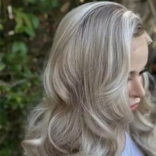 Ombre Icy Ash Blonde Balayage Wig 100 Human Hair Lace Front Wigs Pre Plucked