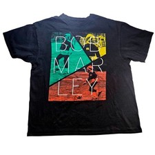 Bob Marley Zion Rootswear T-Shirt Black XL 2011 Tour Graphic Soccer Rasta Tee