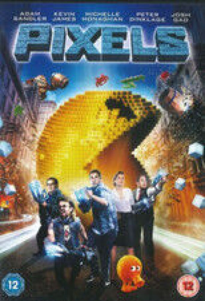 Pixels DVD Adam Sandler Very Good Condition