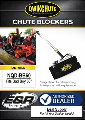 Qwikchute Chute Blocker for Bad Boy 60'' Deck  NQD-BB60