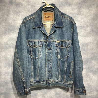 Levi Strauss Signature Denim Trucker Jacket Men's Size Small Med Wash