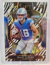 2025 Panini Select Isaac Teslaa #70 Zebra Prizm