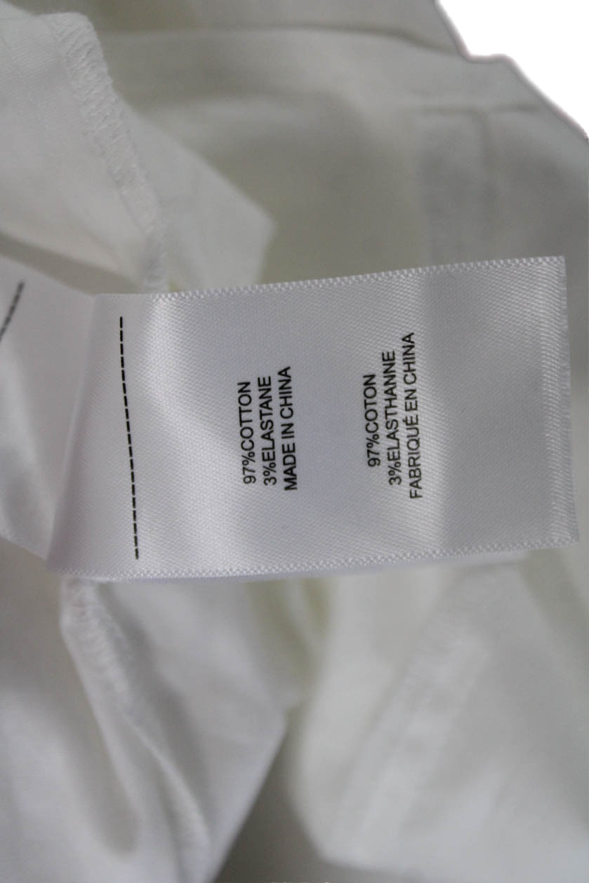 Untuckit Women White Collared Basic Button-Up Lon… - image 5