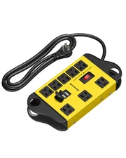 DEWENWILS Garage Power Strip Wall Mount, Wide Space 8-Outlet, 6FT Heavy Duty