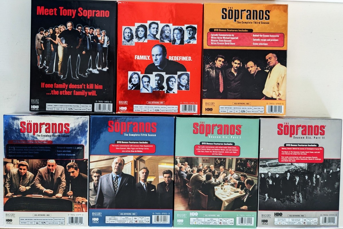 The Sopranos DVD Box Sets, Complete Seasons 1, 2, 3, 4, 5 & 6