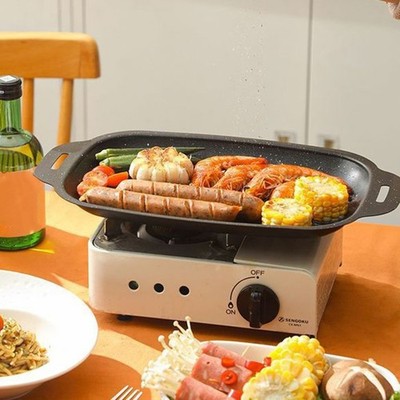 Rechteckige dicke Backform zum Grillen und Backen ofenfest bis 450 F