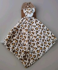 Angel Dear Lovey Security Baby Blanket Knot Leopard Tiger Orange Brown NEW   