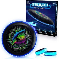 Stealth LED Flying Disc- Light up Disc for Adults and Kids, 49 Leds Glow in the