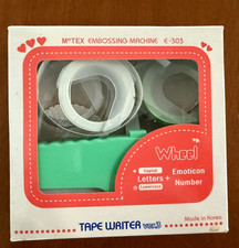 M TEX Handheld Embossing Tapewriter E-303, with 3 tape rolls