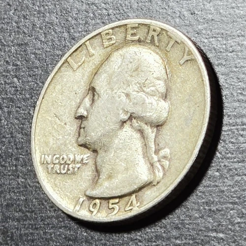 1954-D Washington Quarter 90% Silver US Coin 25C Below Melt Investment Bullion 9