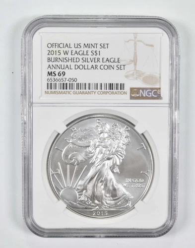 MS69 2015-W Burnished Annual Set - American Silver Eagle NGC *2268