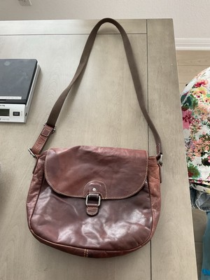 Jack Georges American Brand  Brown Leather Bag