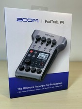 Zoom P4 PodTrak Podcast Recorder PORTABLE REC...
