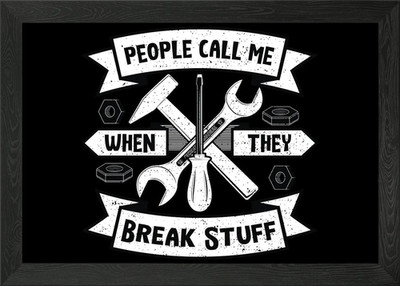People Call Me When They B Gerahmtes Wandbild Poster Leinwanddruck Bild