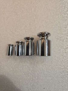 10, 20, 50, 100g 4-pc Chrome Precision Calibration Test Weight  