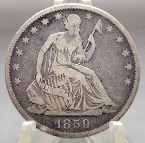 1859 O Seated Liberty Half Dollar 50 Cents Type Coin