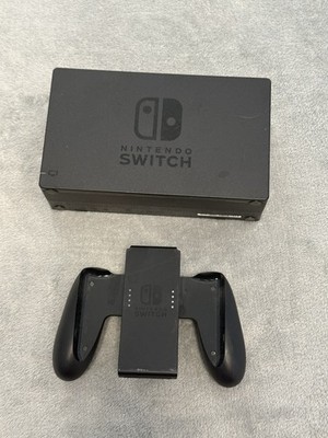 Nintendo Switch Dock & Joy-Con Grip OEM Genuine Black Bundle