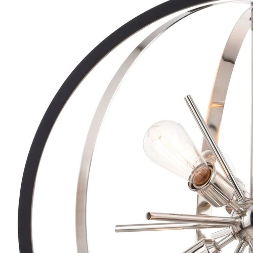 Estelle 6-Light Pendant in Mid-Century Modern and Sputnik Style 38 Inches Tall - Picture 10 of 13