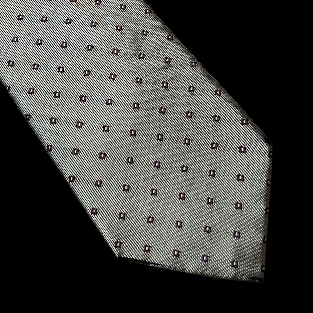 JPRESS Brown Dot Pattern Tie Classic Necktie Used - image 6