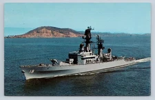 Postcard USS Worden DLG 18 Leahy Class Cruiser 2