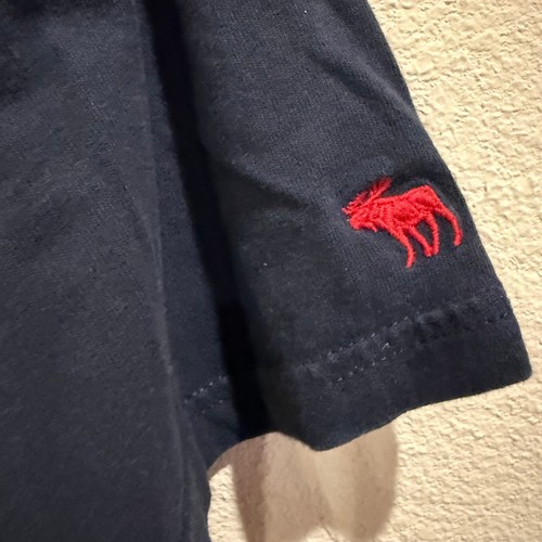 T-shirt maglietta Abercrombie & Fitch uomo XL morbida A&F blu rosso logo - Foto 4 di 8