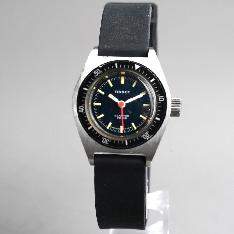 Tissot Women's Vintage 1970 SEASTAR PR516 Diver Mechanical Wristwatch Silver27mm - image 3 of 4