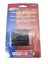 Tow Ready 4 Flat Connector Mounting Bracket 118144 Wiring Device w Self Tap